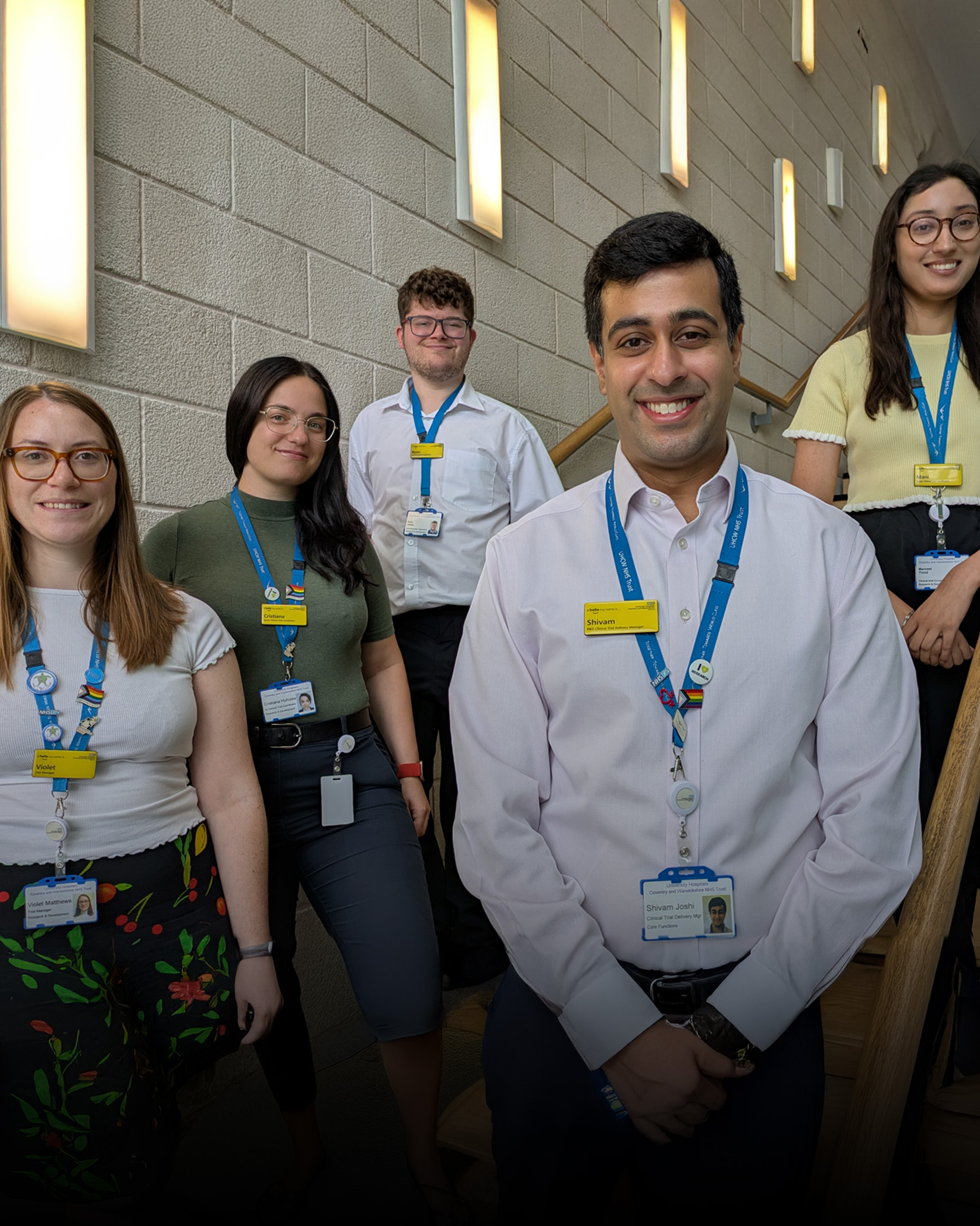 FREEDOM trial team members at meetings, University Hospital, and the Coventry & Warwickshire Clinical Research Facility